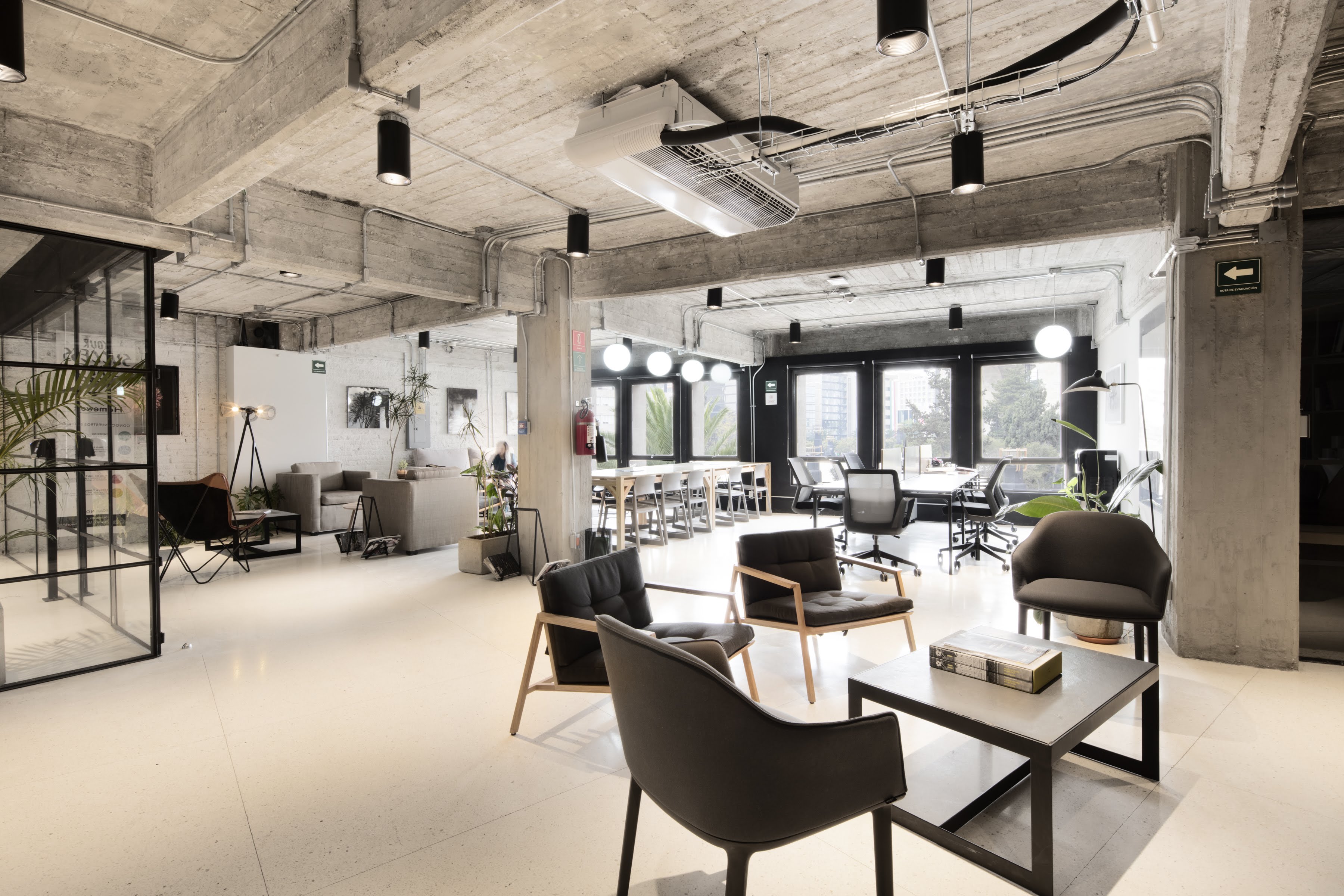 Vista general del coworking