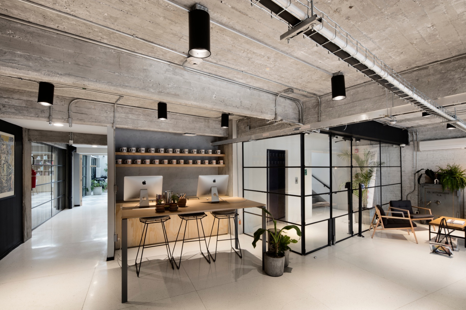 Recepción del coworking