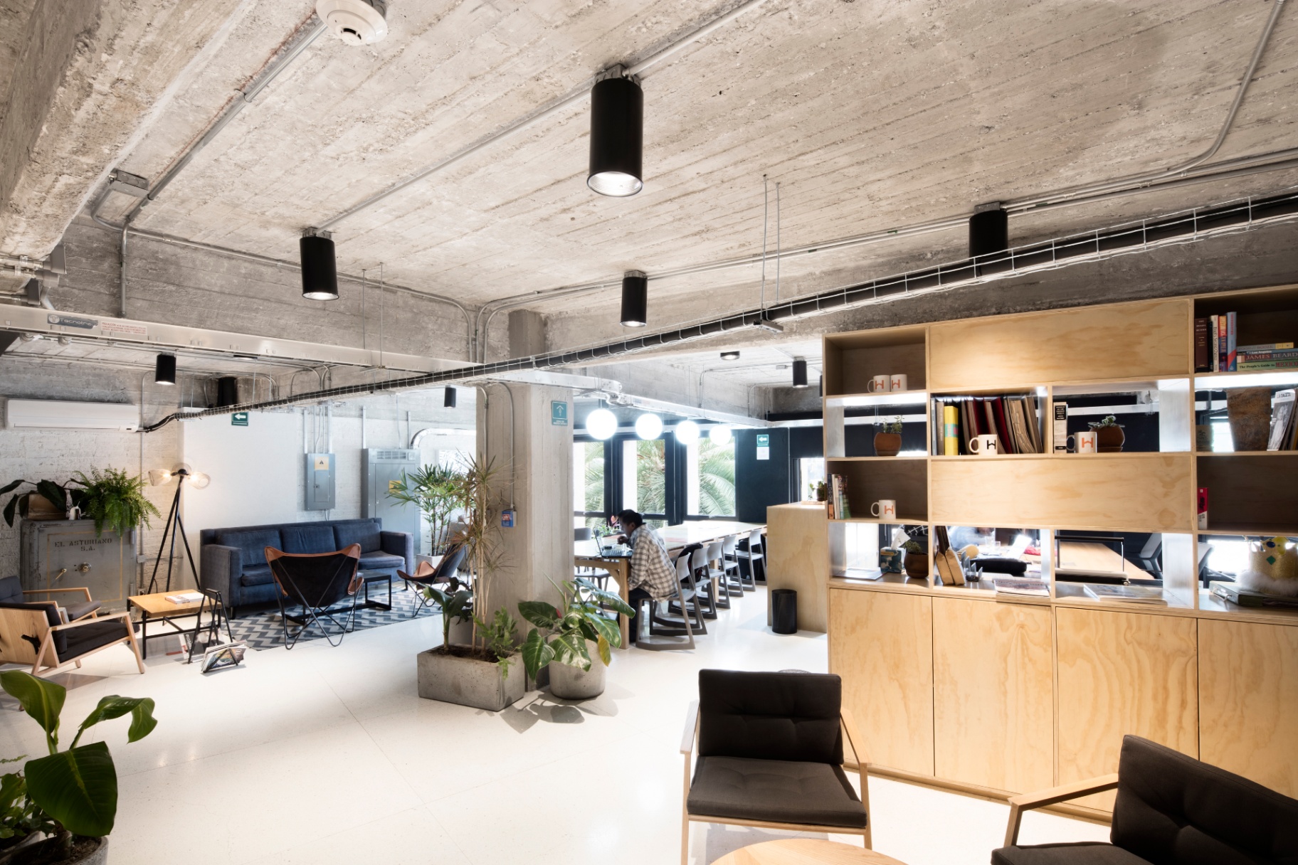 Zona de biblioteca y sillones